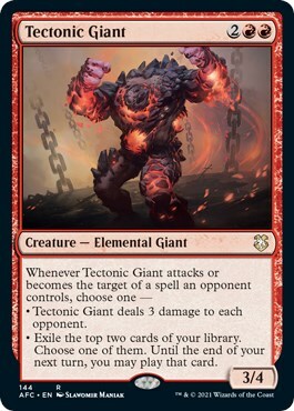 Tectonic Giant Card Front