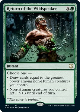 Return of the Wildspeaker Card Front