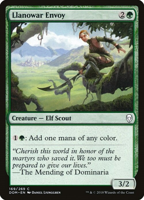 Llanowar Envoy Card Front