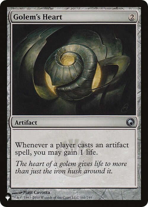 Golem's Heart Card Front