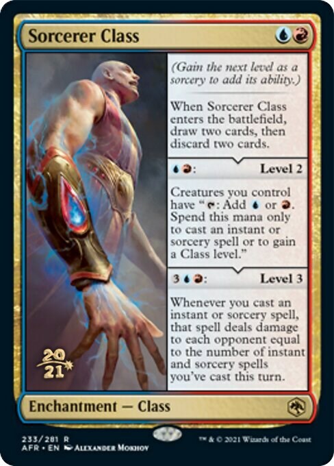 Sorcerer Class Card Front