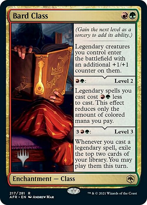 Bard Class Card Front