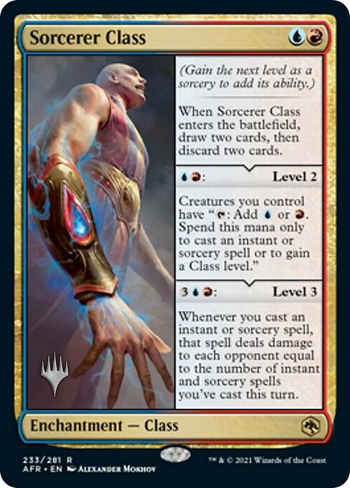 Sorcerer Class Card Front