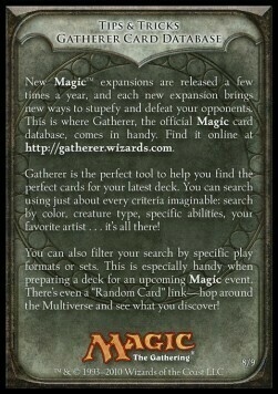 Tip: Gatherer Card Database Card Front