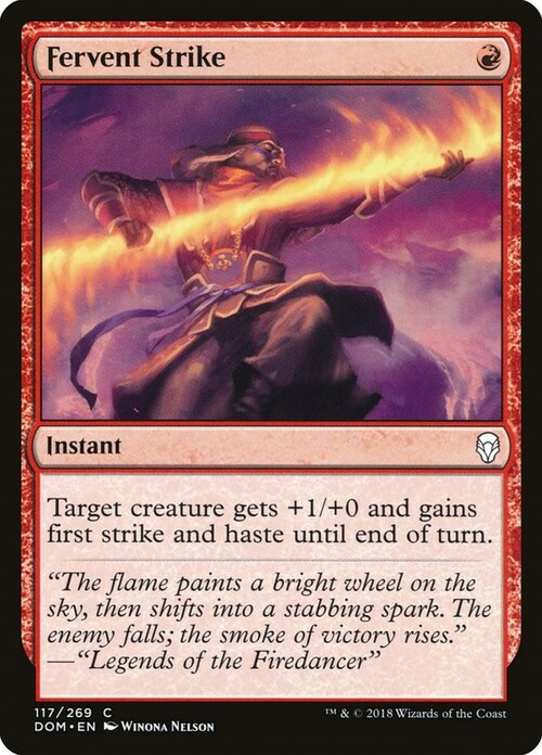 Fervent Strike Card Front