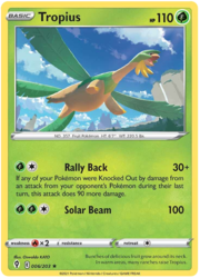 Tropius [Rally Back | Solar Beam]