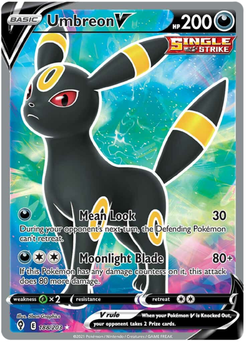 Umbreon V Card Front