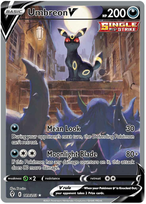 Umbreon V Card Front