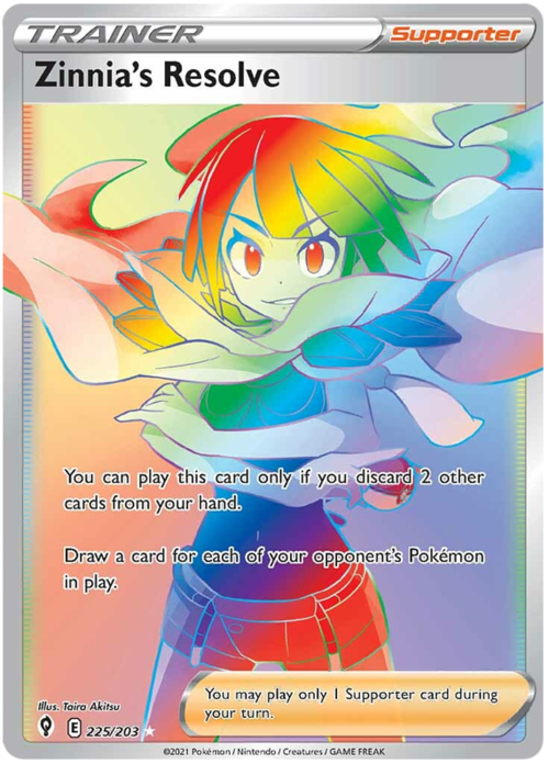 Zinnia's Resolve Card Front