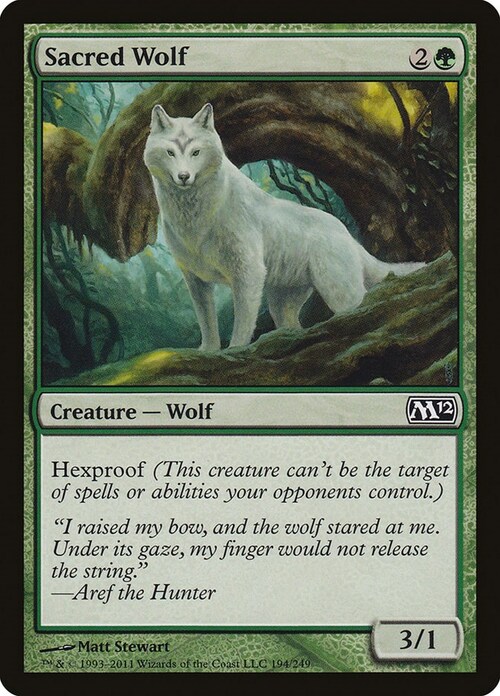 Sacred Wolf Card Front