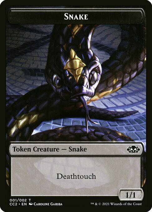 Snake // Zombie Card Front