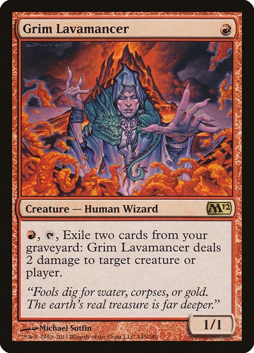 Grim Lavamancer Card Front