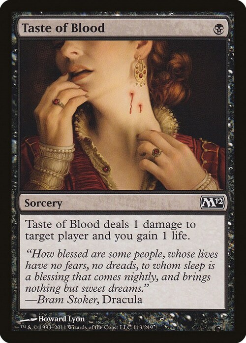 Taste of Blood Card Front