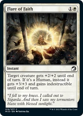 Flare of Faith Card Front