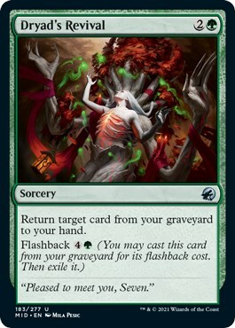 Dryad's Revival Card Front