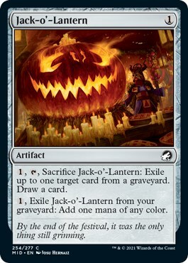 Jack-o'-Lantern Card Front