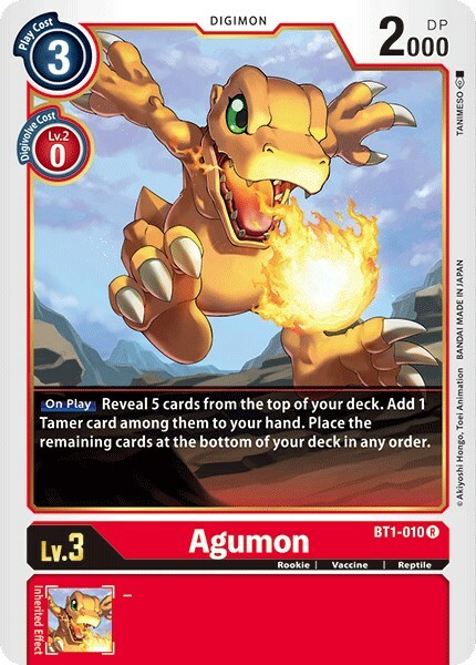 Agumon Card Front