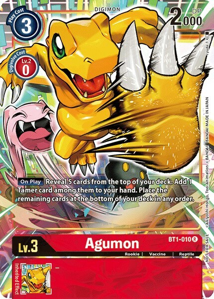 Agumon Card Front