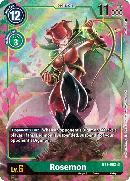 Rosemon Card Front