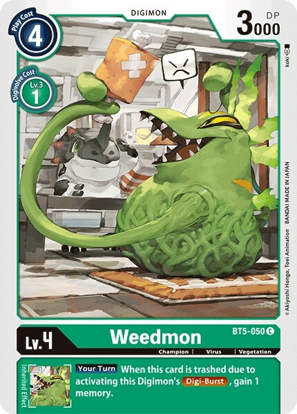 Weedmon Card Front