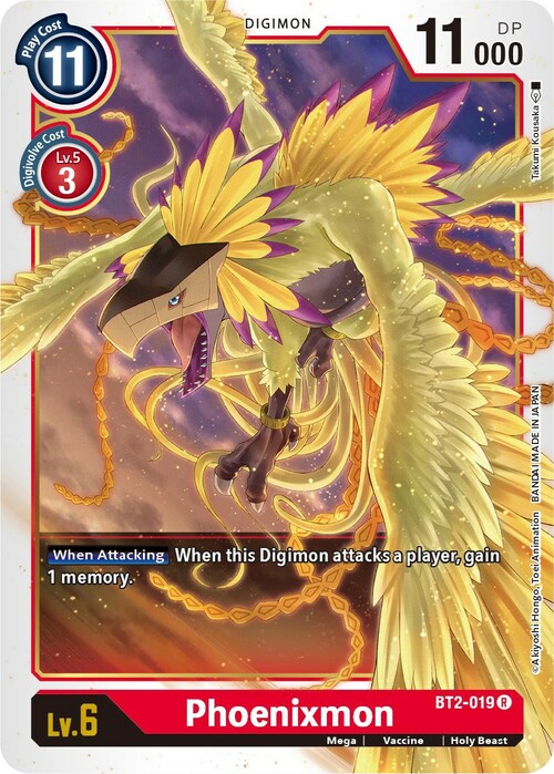 Phoenixmon Card Front