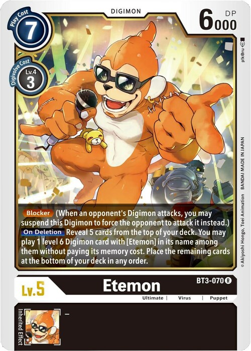 Etemon Card Front