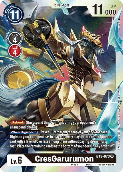 CresGarurumon Card Front