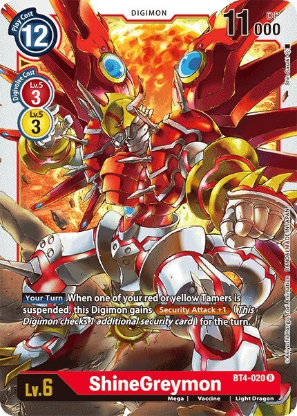 ShineGreymon Card Front