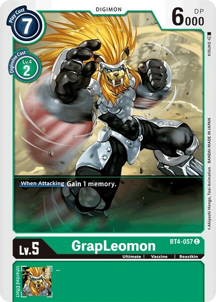 GrapLeomon Card Front