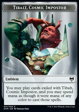 Tibalt, Cosmic Impostor Emblem // Treasure Card Front