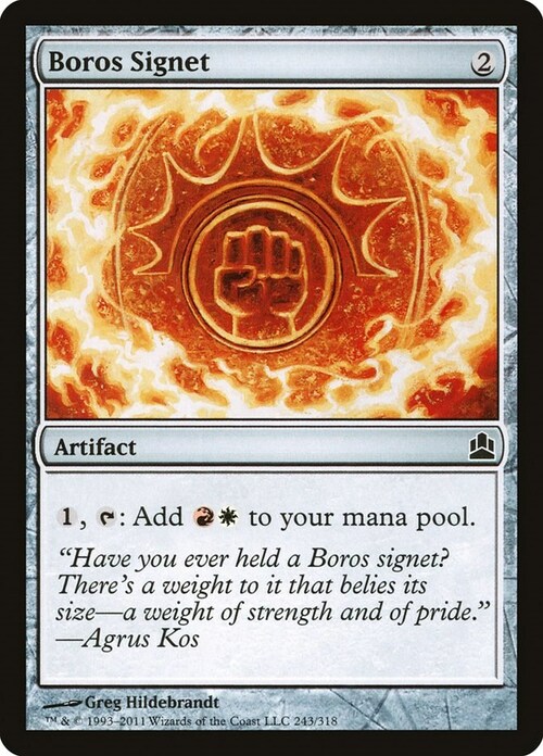 Boros Signet Card Front