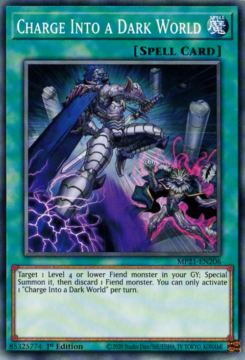 Charge Into a Dark World Card Front