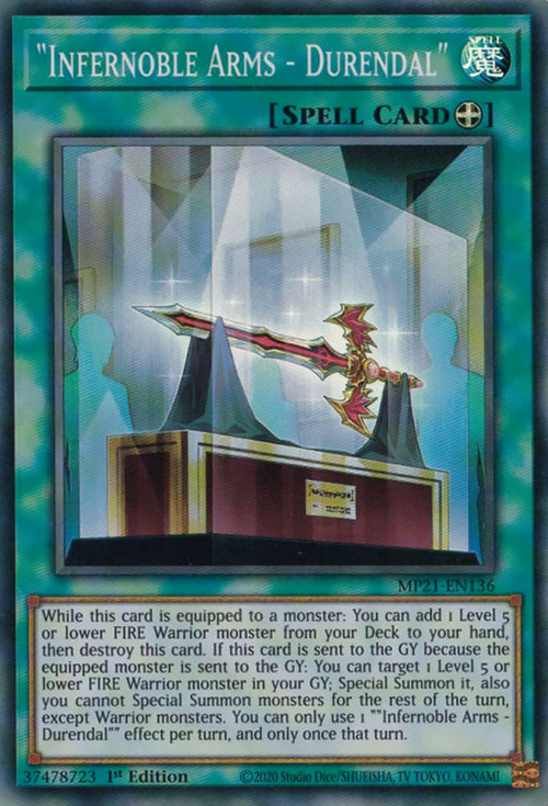 "Infernoble Arms - Durendal" Card Front