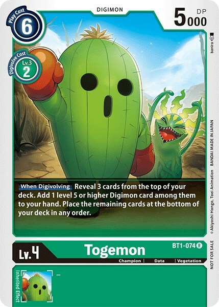 Togemon Card Front