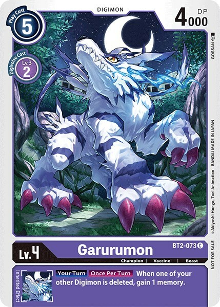 Garurumon Card Front