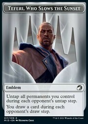 Teferi, Who Slows the Sunset Emblem // Wolf