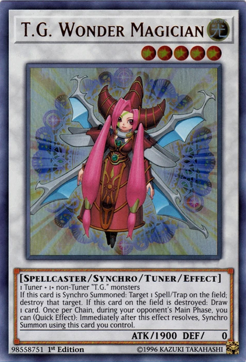 T.G. Wonder Magician Card Front