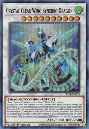 Crystal Clear Wing Synchro Dragon Card Front