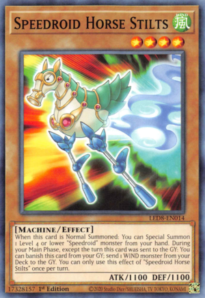 Speedroid Horse Stilts Card Front