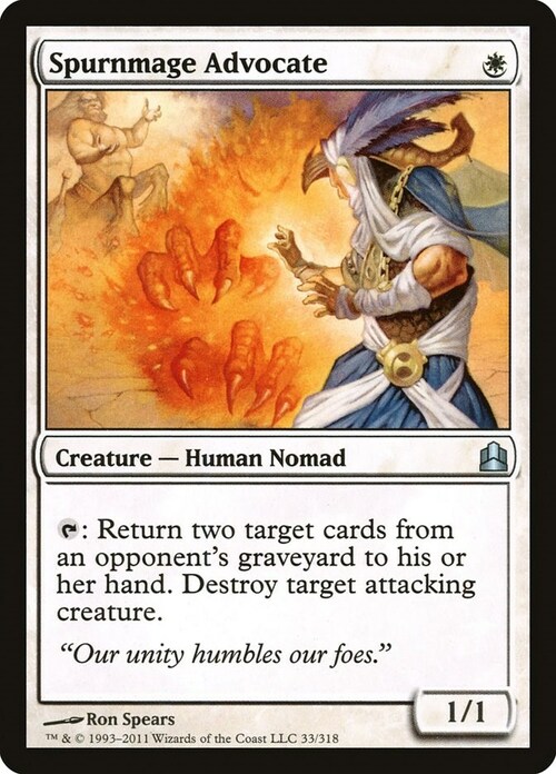 Spurnmage Advocate Card Front