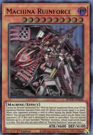 Machina Ruinforce Card Front