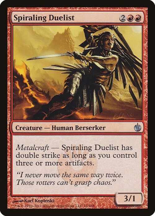 Spiraling Duelist Card Front