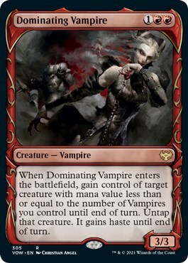 Dominating Vampire Card Front