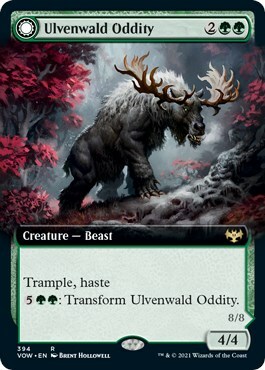 Ulvenwald Oddity // Ulvenwald Behemoth Card Front