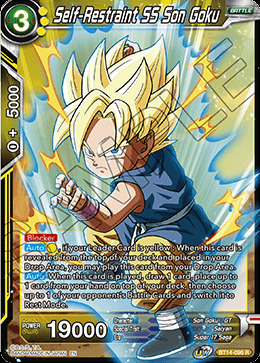 Self-Restraint SS Son Goku Card Front