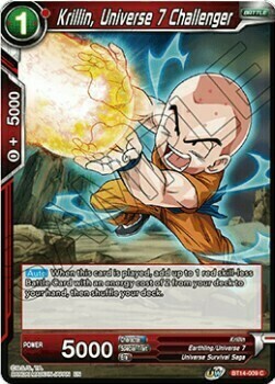 Krillin, Universe 7 Challenger Card Front