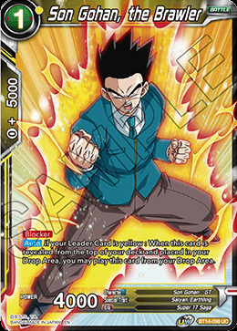 Son Gohan, the Brawler Card Front