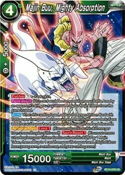 Majin Buu, Mighty Absorption Card Front