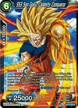 SS3 Son Goku, Calamity Conqueror Card Front