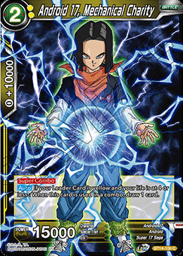 Android 17, Mechanical Charity Card Front